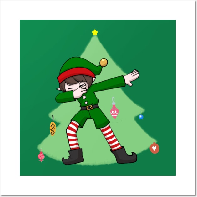 Anime Dabbing Elf Wall Art by TonTomDesignz